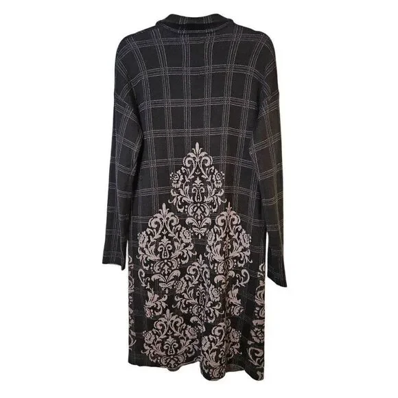 M. Rena black and gray coatagan. Size L. - Picture 2 of 4